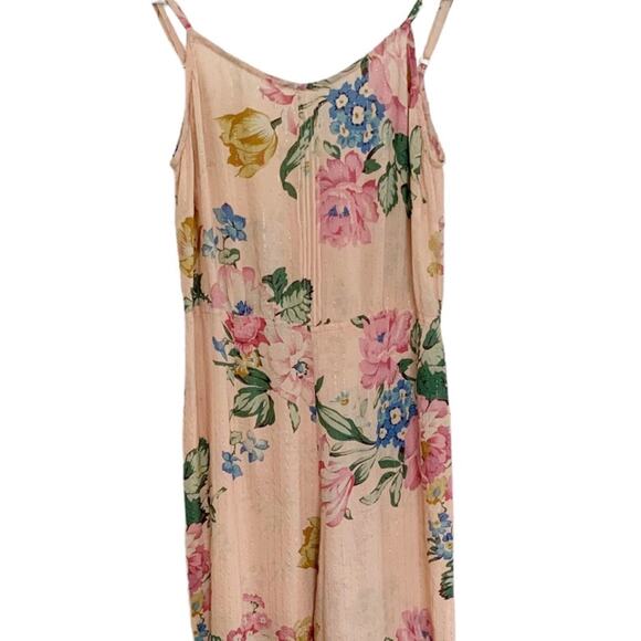 REVOLVE Auguste The Label Blush Delilah Bloom Pintuck Jumpsuit Size 2 - Picture 2 of 8